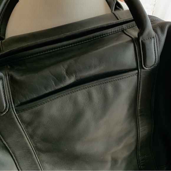 Sold: COACH 0503 Black Leather Travel Bag - Weekender - Duffle - Large - Picture 14 of 16